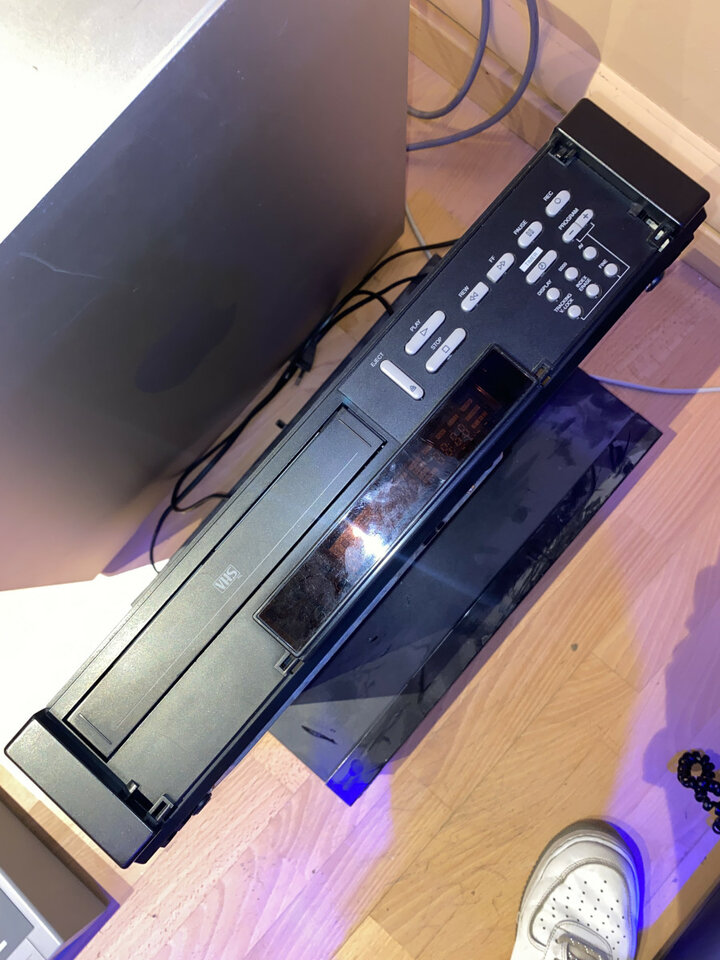 Videograbadora de videocasete (VCR).