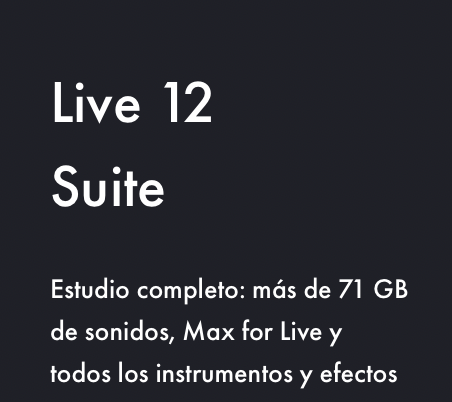 ABLETON Live 12 Suite