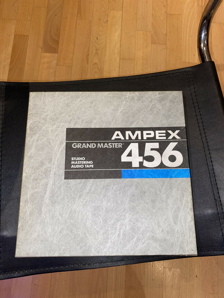 12 cintas de audio de masterización de estudio Ampex Grand Master 456.