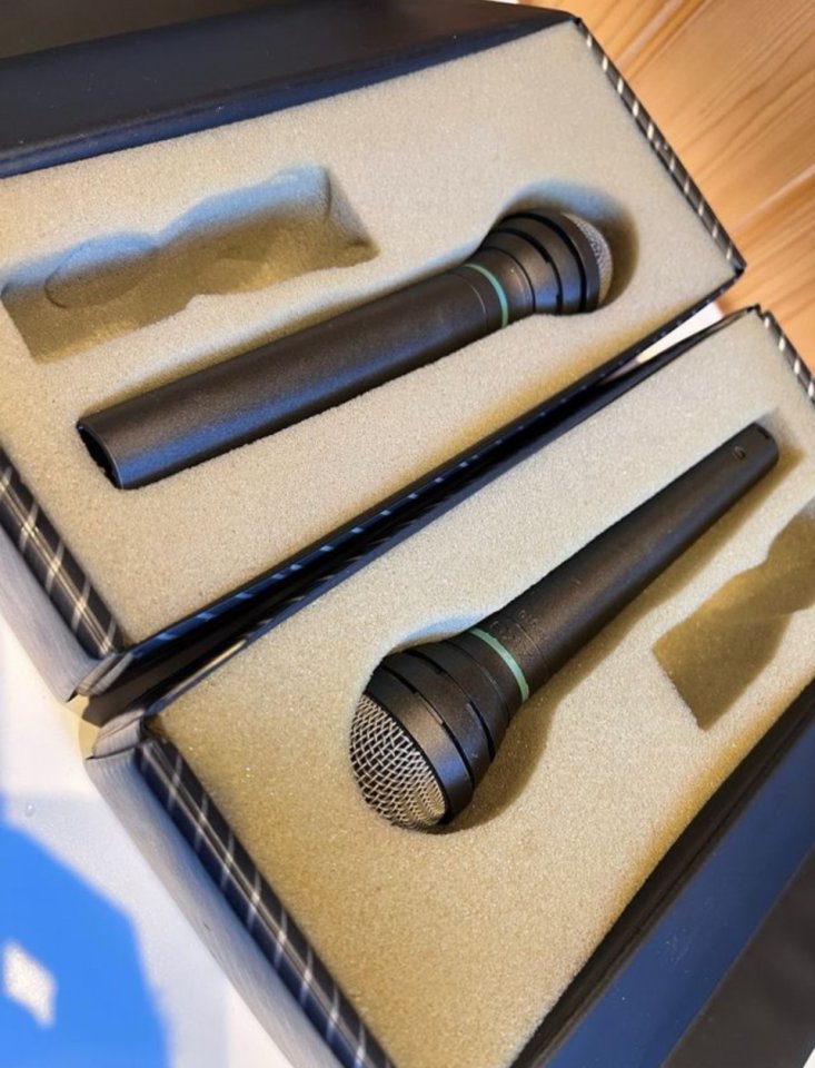 Par de Microfonos AKG D 310 vintage
