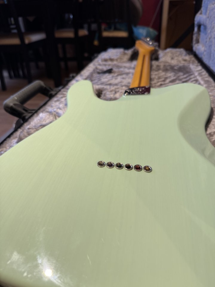 Fender American Ultra Luxe Telecaster – Transparent Surf Green de segunda mano · Foto 4 de 9 · Burgos · 2200 €