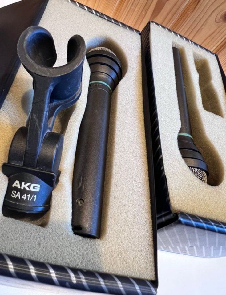 Par de Microfonos AKG D 310 vintage