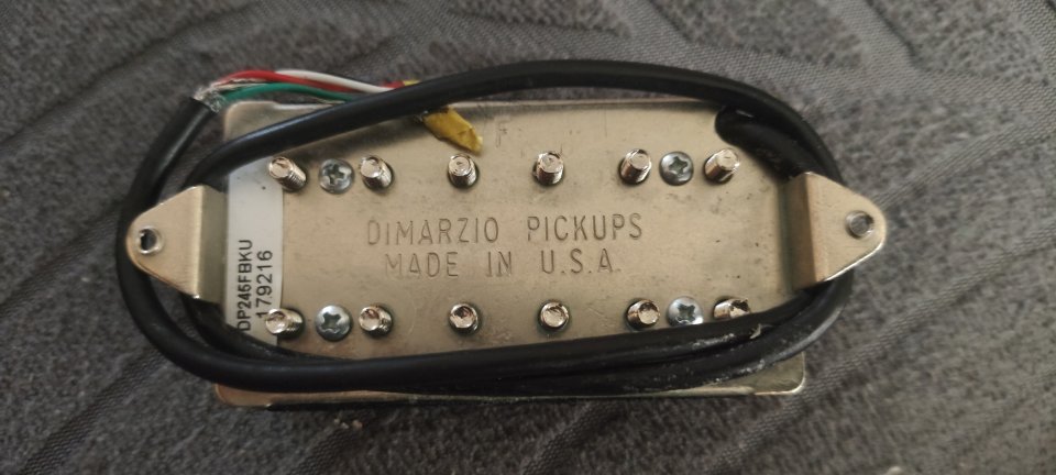 Pastilla Humbucker DiMarzio DP 245FBK Dominion Bridge