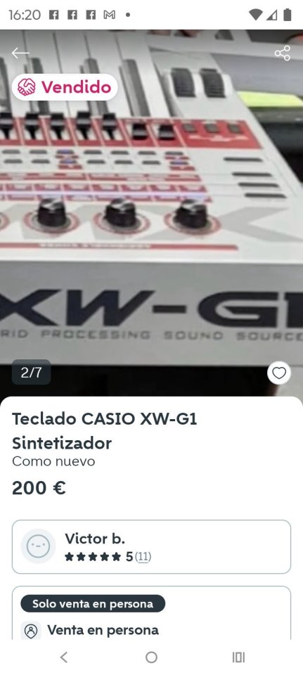 CASIO XW-G1 de segunda mano · Foto 2 de 3 · A Coruña · 300 €
