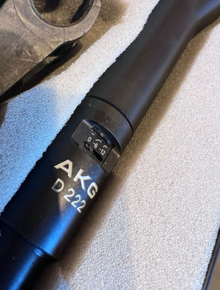 Pareja de Microfonos AKG D 222 EB vintage