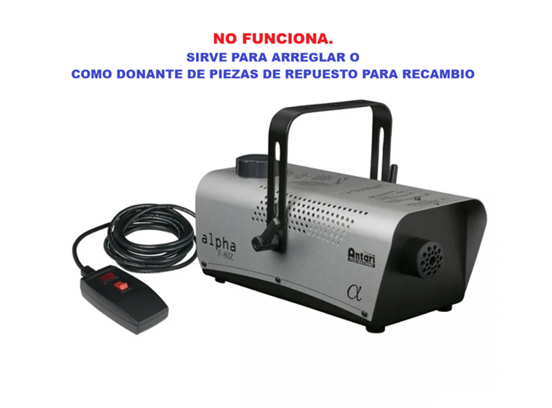 Máquina de humo Antari Alpha F-80Z - Para reparar o piezas de segunda mano · Foto 1 de 3 · Cantabria · 30 €