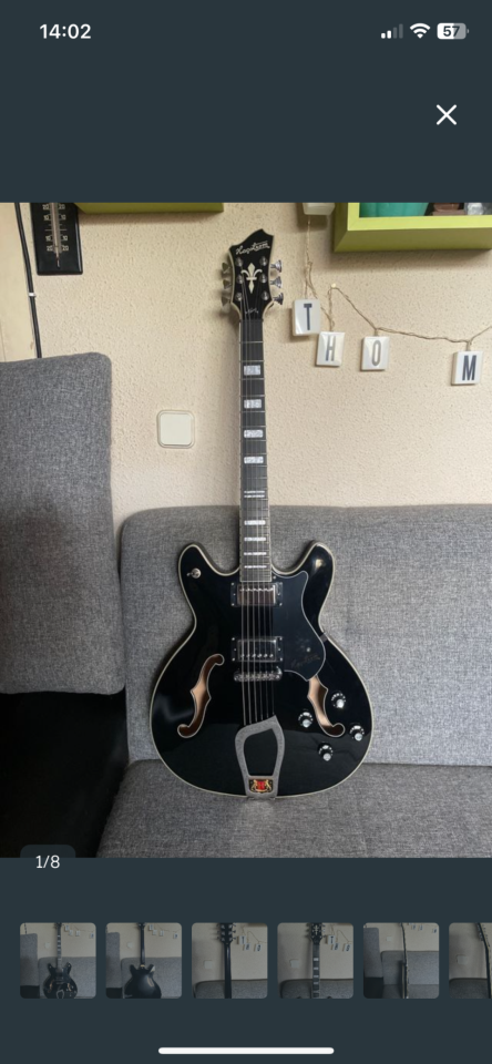 Hagstrom Viking Black de segunda mano · Foto 1 de 8 · Madrid · 500 €