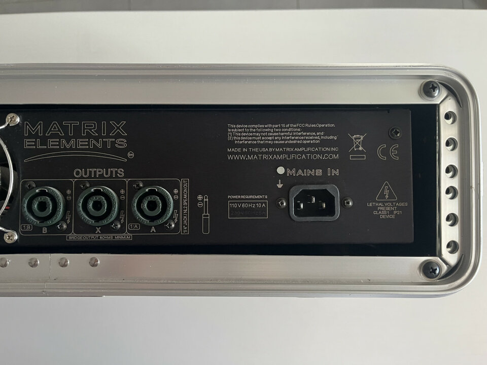 Matrix elements gt1000 fx   ( etapa FRFR para fractal, quad cortex ,etc )
