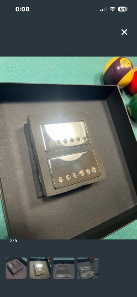 Pastillas Gibson Burstbucker 1 y 2