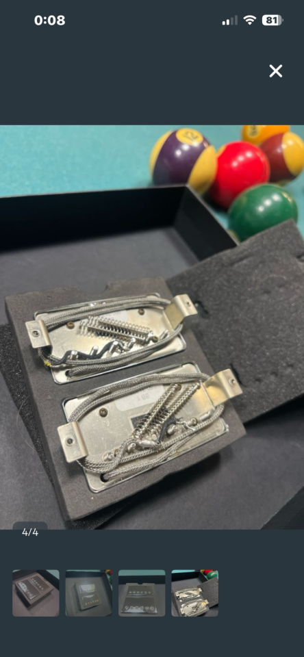 Pastillas Gibson Burstbucker 1 y 2