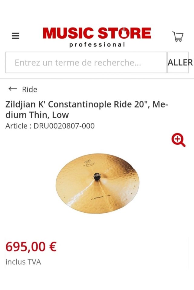 Zildjian K Constantinople Medium Thin Low 20" NUEVO Precio NO negociable Envío OK de segunda mano · Foto 2 de 7 · Gipuzkoa · 495 €
