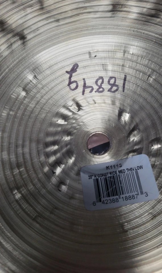 Zildjian K Constantinople Medium Thin Low 20" NUEVO Precio NO negociable Envío OK de segunda mano · Foto 5 de 7 · Gipuzkoa · 495 €