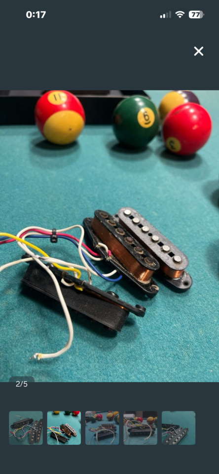 Pastillas Fender Stratocaster Años 90