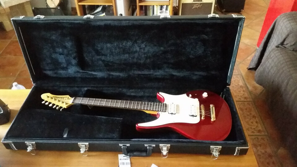 guitarra inusual, modelo desconocido, marca VANTAGE