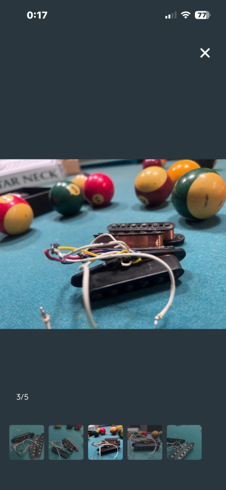 Pastillas Fender Stratocaster Años 90