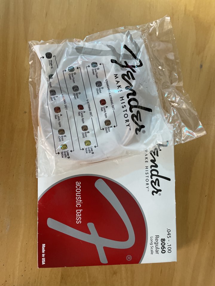 Juego cuerdas Fender bajo acústico 45-100