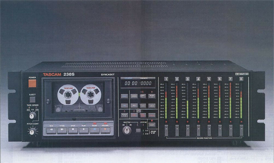 Tascam 238 Syncaset Multitrack 8-Track Cassette Recorder