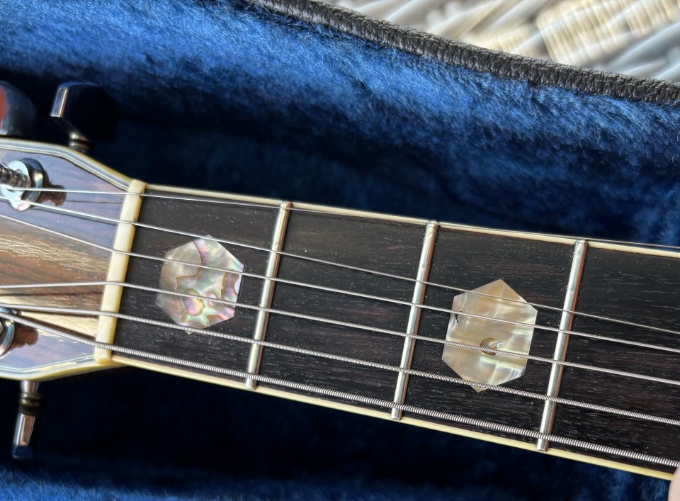 Acústica Morris W-80 Vintage Dreadnought años 80, Japón. Estilo Martin D-45