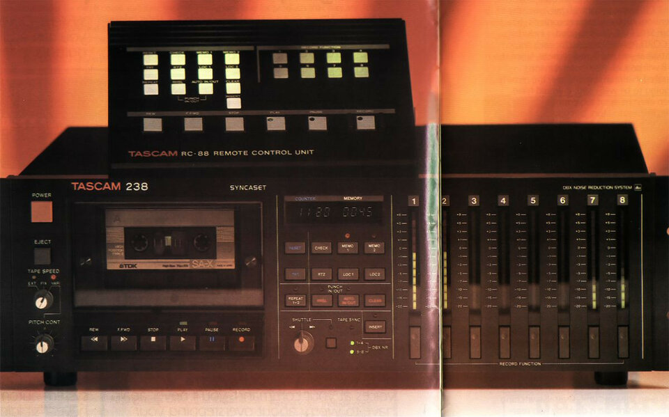 Tascam 238 Syncaset Multitrack 8-Track Cassette Recorder de segunda mano · Foto 2 de 2 · Tarragona · 700 €