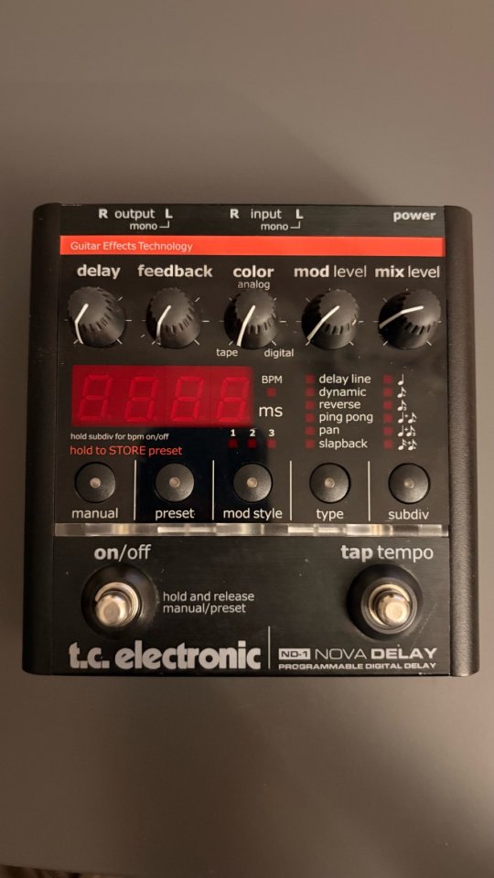 Pedal TC Electronic Nova Delay