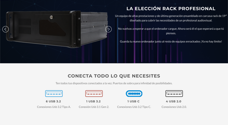 Ordenadores Rack para directo y estudio | macOS / Windows | MyPc Pro