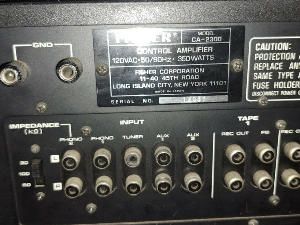 Amplificador Hi-Fi Fisher CA-2300