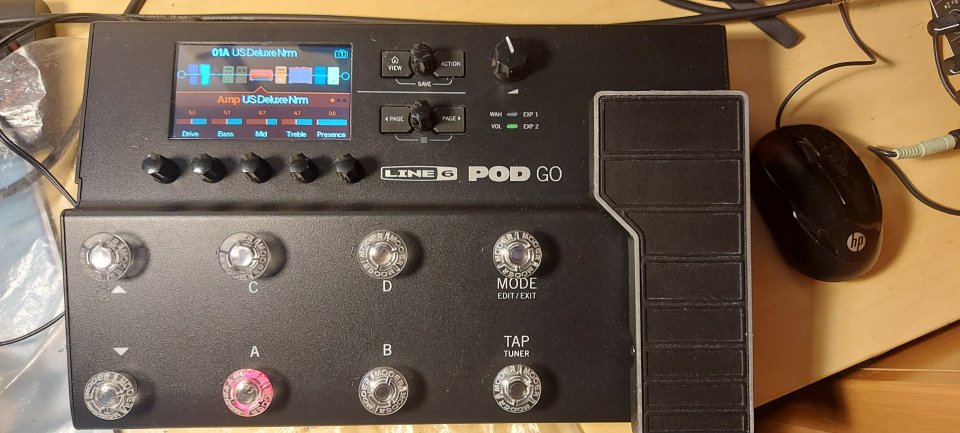 Pod go modelador amplificadores