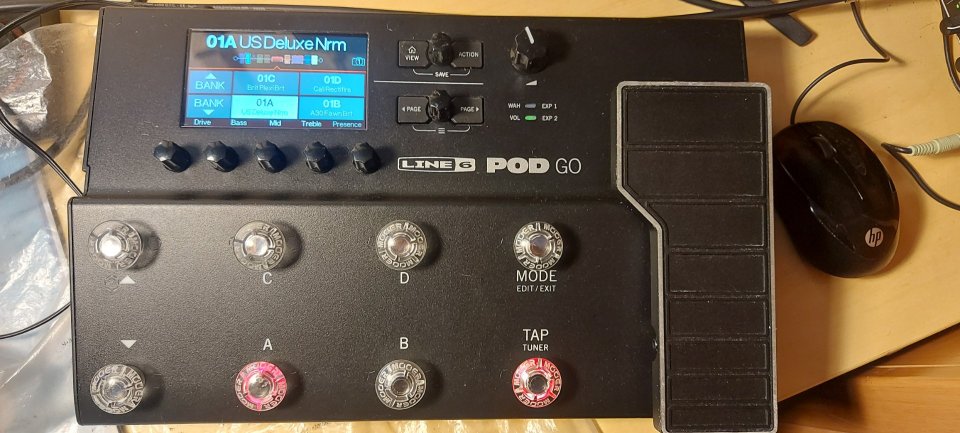 Pod go modelador amplificadores