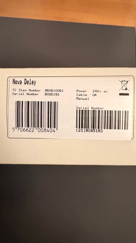 Pedal TC Electronic Nova Delay