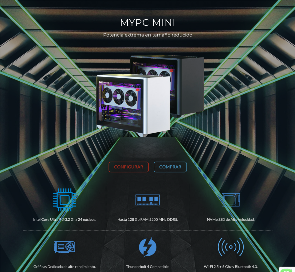 MyPc Mini | Ordenador compacto a medida | macOS / Windows