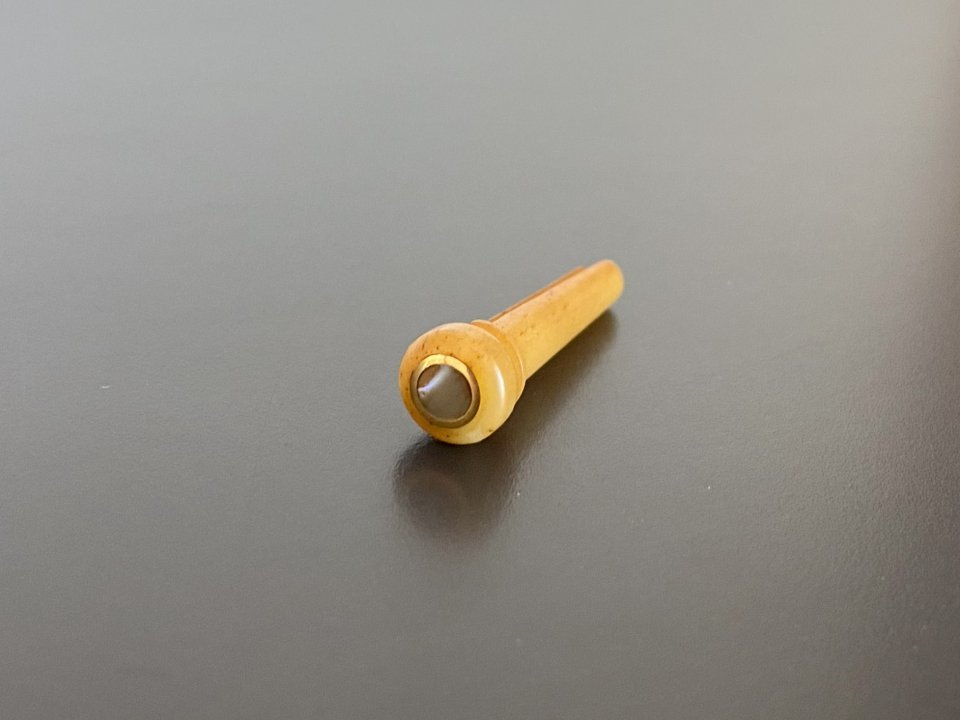 6 Clavijas De Puente De Hueso Camello Guitarra Folk