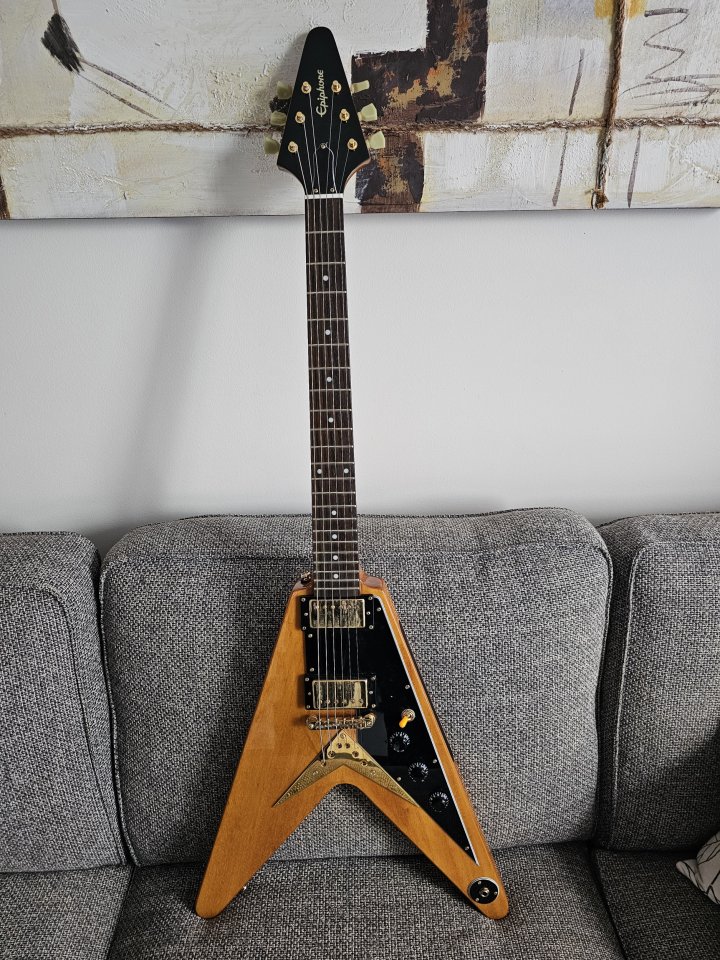 Epiphone 58 Korina Flying-V LTD, Natural