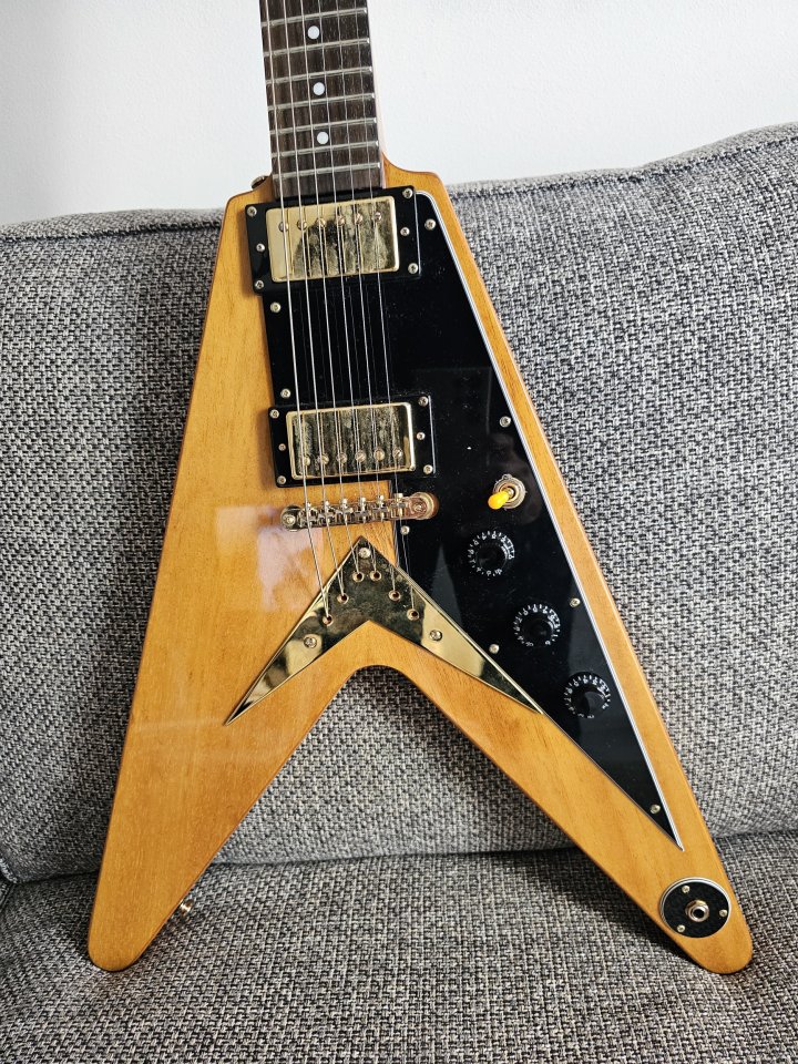 Epiphone 58 Korina Flying-V LTD, Natural