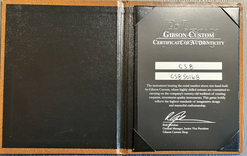 Gibson Les Paul Custom Shop CS8 (R8) VOS