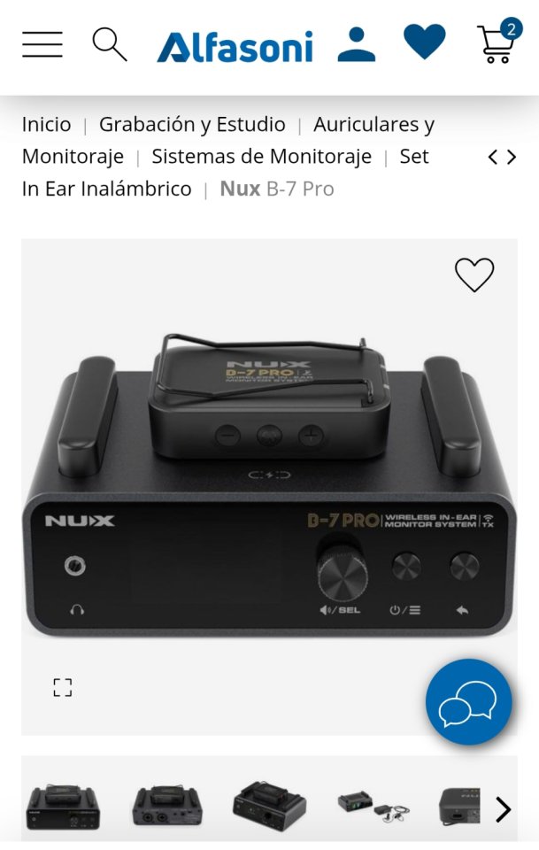 NUX B7 Pro - In-Ear Inalámbrico Estéreo de segunda mano · Foto 8 de 9 · Barcelona · 240 €