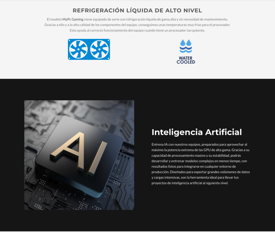 MyPc Pro IA Training | Estación para IA, vídeo y múltiples GPUs | MyPc Pro