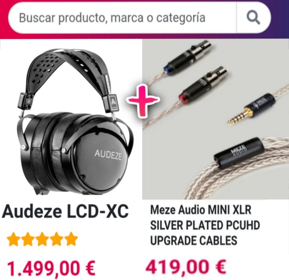AUDEZE LCD XC perfectos para producir y mezclar + Cable MEZE