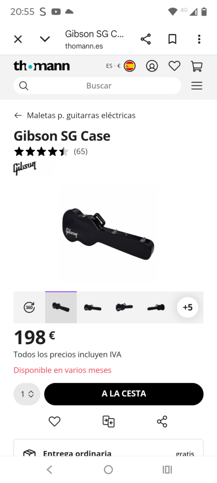 Compro 2 estuches Gibson Les Paul y sg