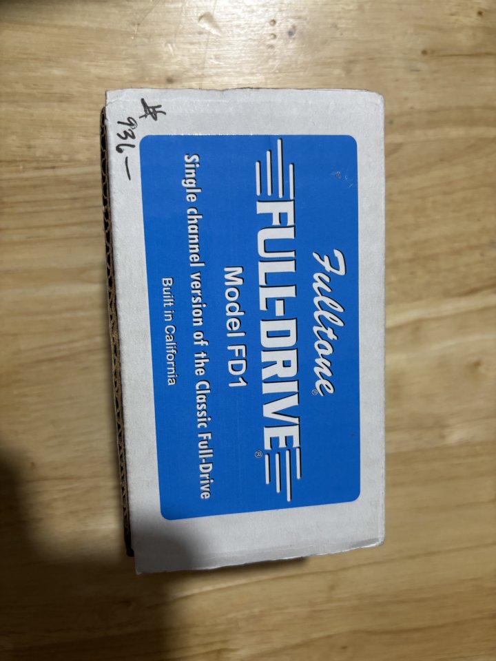 Fulltone Full-Drive FDI (USA) · Overdrive clásico · Con caja