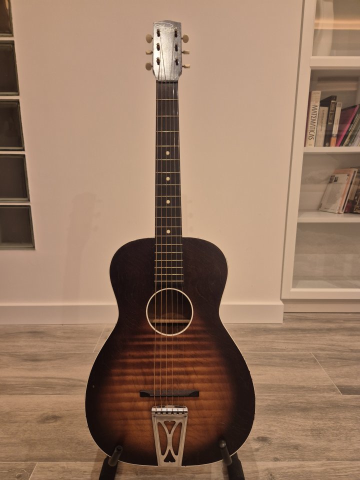 Guitarra Parlor Harmony Regal Stella de 1959.,