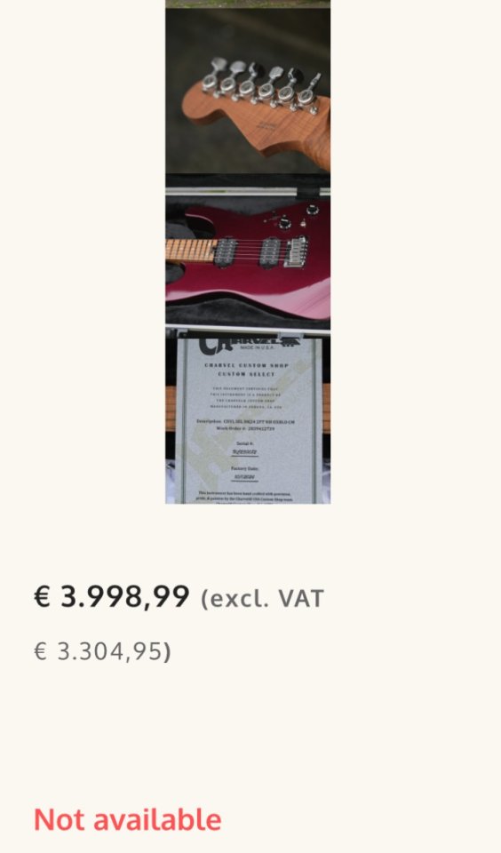 Charvel USA San Dimas Select DK24 stainless steel frets