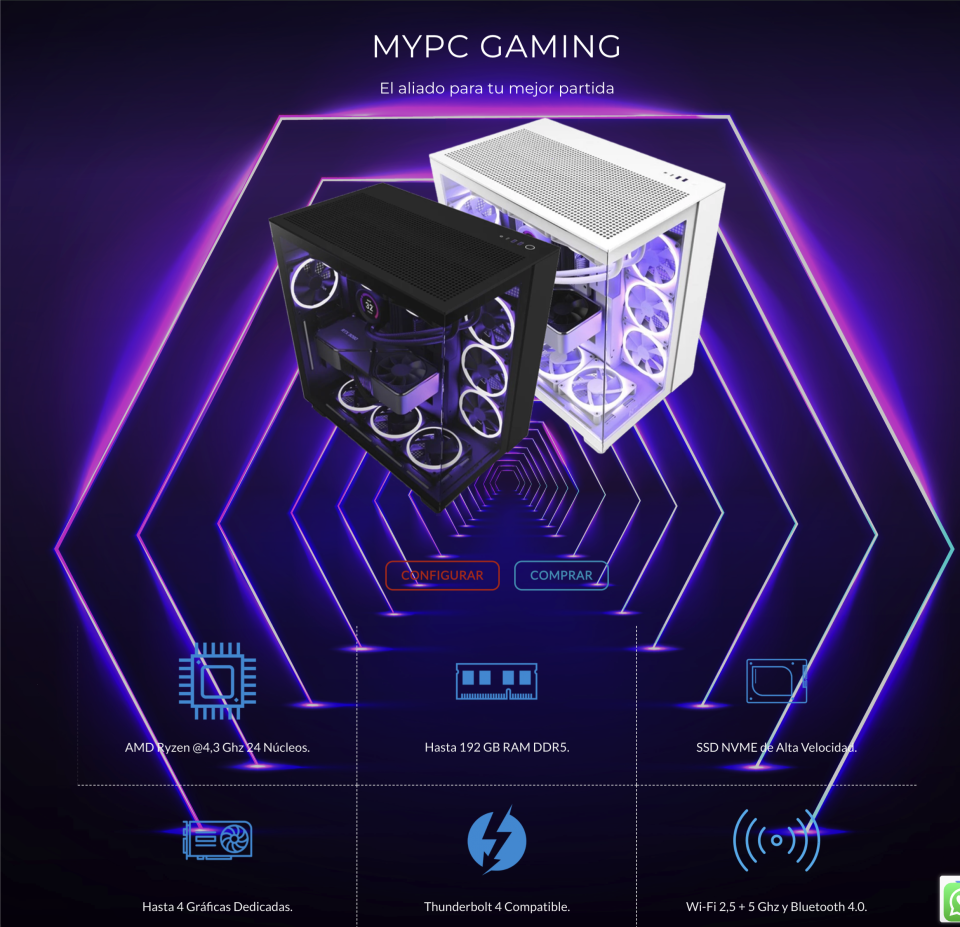 MyPc Gaming | Ordenadores Gaming a medida | Windows | MyPc Pro