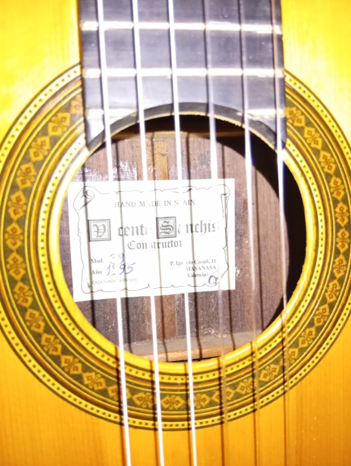 Guitarra clásica Vicente Sanchís mod.39