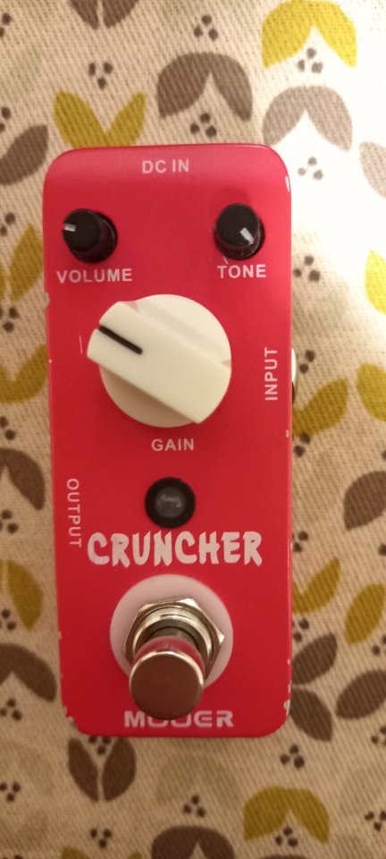 Pedal Mooer Cruncher Overdrive Distortion de segunda mano · Foto 1 de 4 · Zaragoza · 29 €