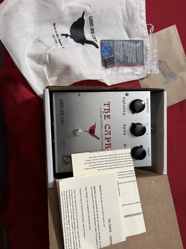 Wren and cuff The Caprid Big muff Fuzz guitarra nuevo