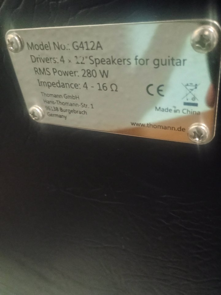 Pantalla 4x12 Harley Benton de segunda mano · Foto 5 de 5 · Barcelona · 100 €