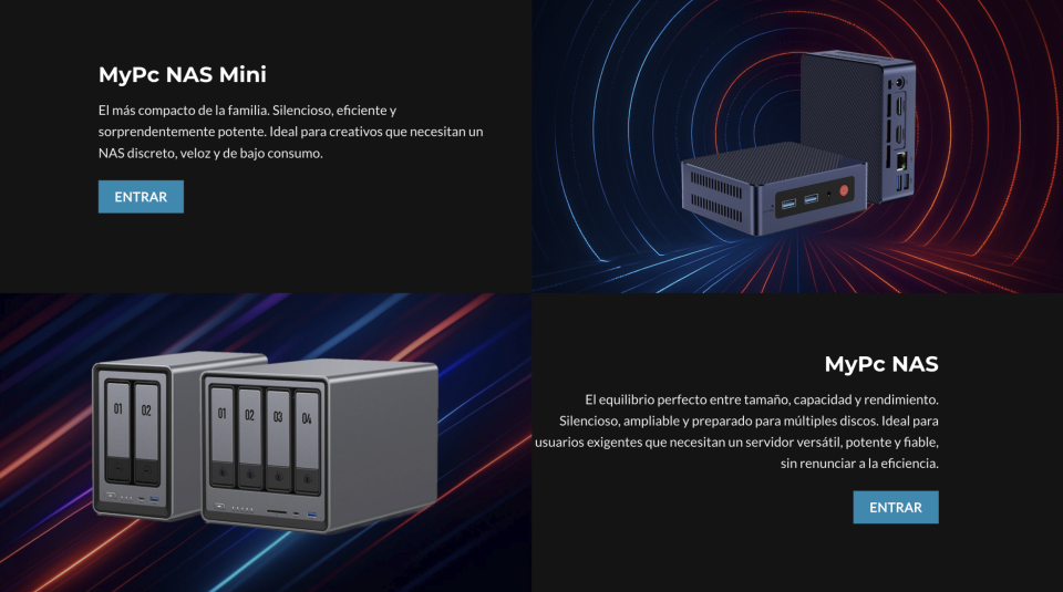 Servidores NAS a medida para estudio, librerías, nube y backup | MyPc Pro