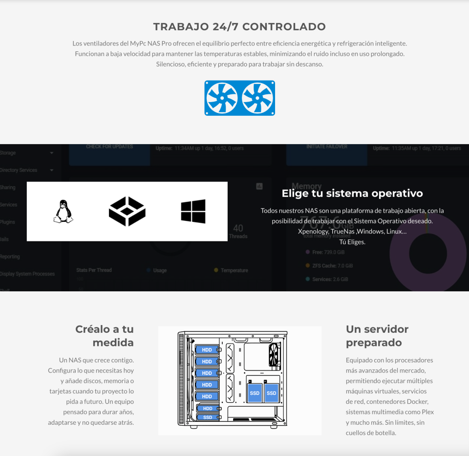 Servidores NAS a medida para estudio, librerías, nube y backup | MyPc Pro