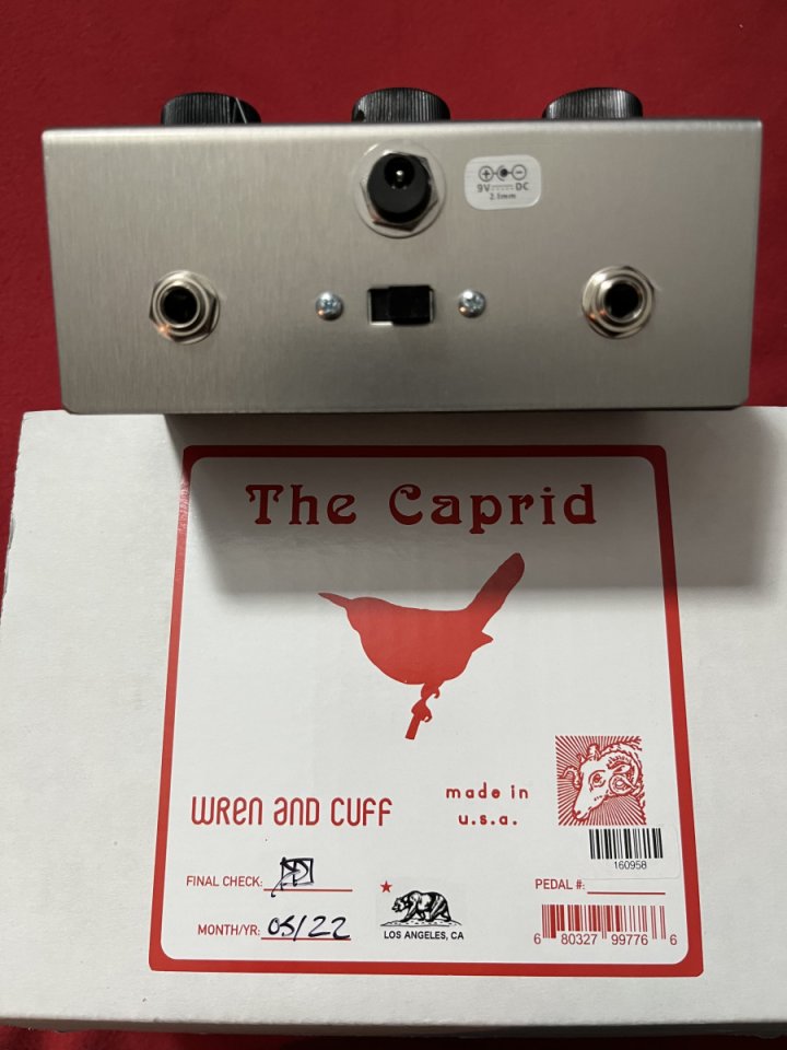 Wren and cuff The Caprid Big muff Fuzz guitarra nuevo