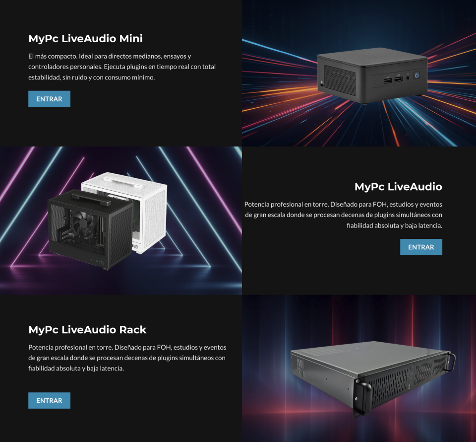 Servidores Live Audio para carga de plugins en directo | MyPc Pro